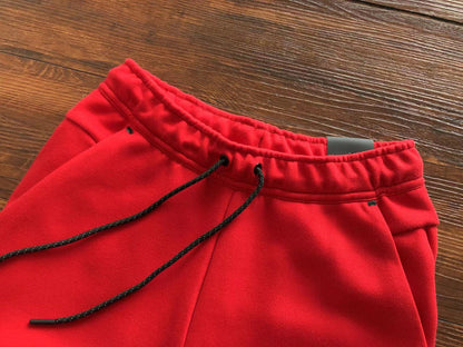 NIKE TECH FLEECE PANTS x UNIVERSITY RED - logo - replica sneakers