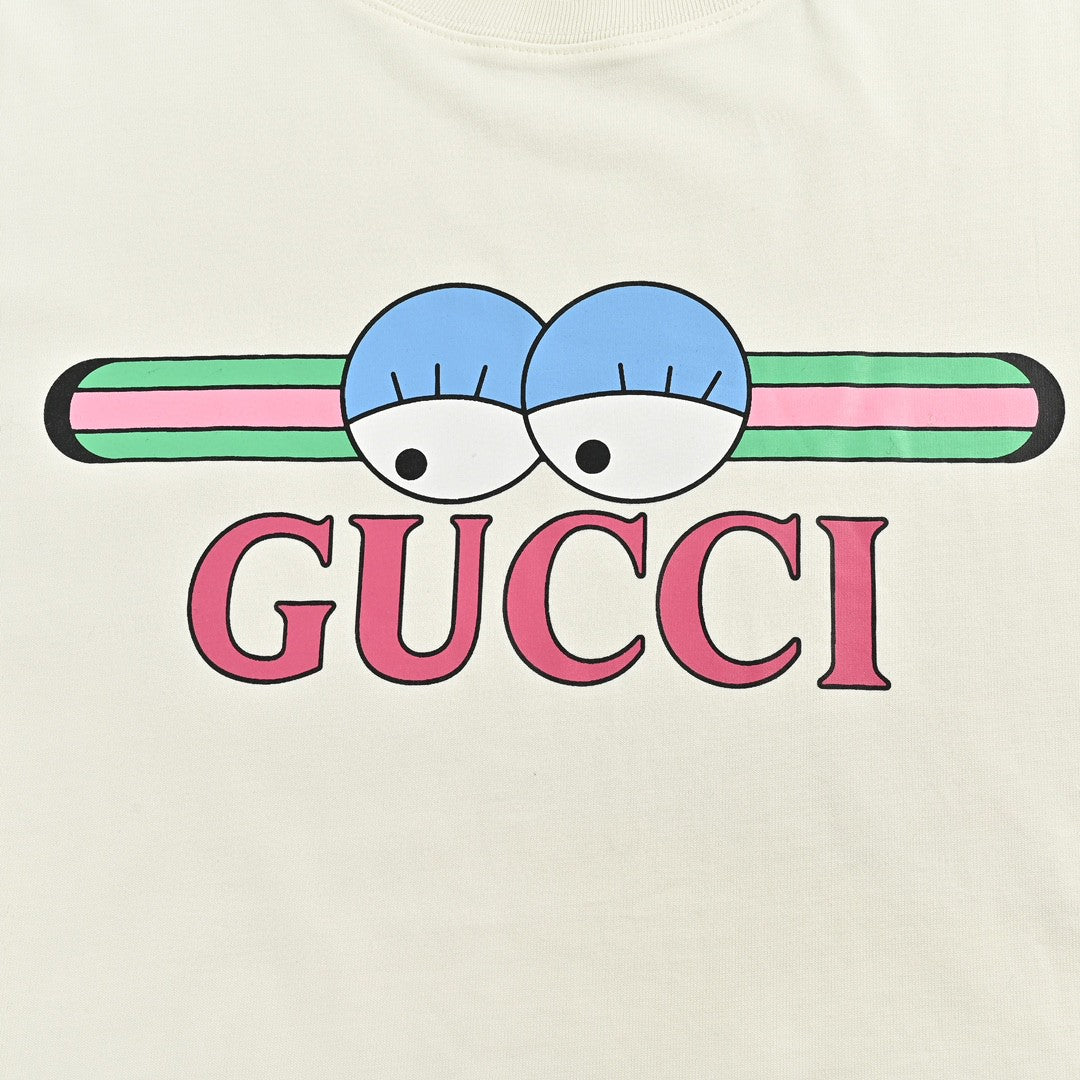 Gucci Eyes Graphic T-Shirt - detail - replica sneakers