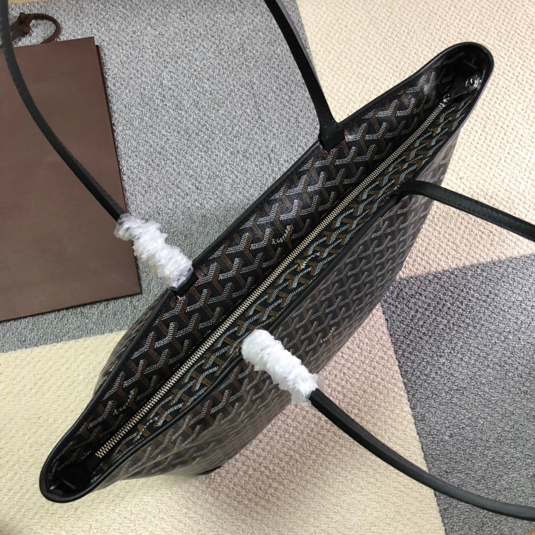 GOYARD ARTOIS PM TOTE BAG BLACK - back view - replica sneakers