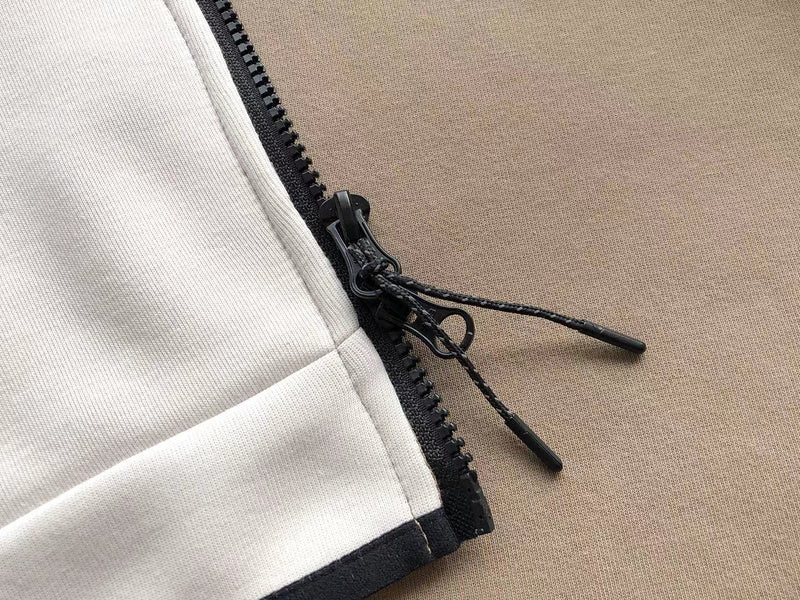 NIKE TECH FLEECE HOODIE x SANDALWOOD/LIGHT BONE WHITE - box - replica sneakers