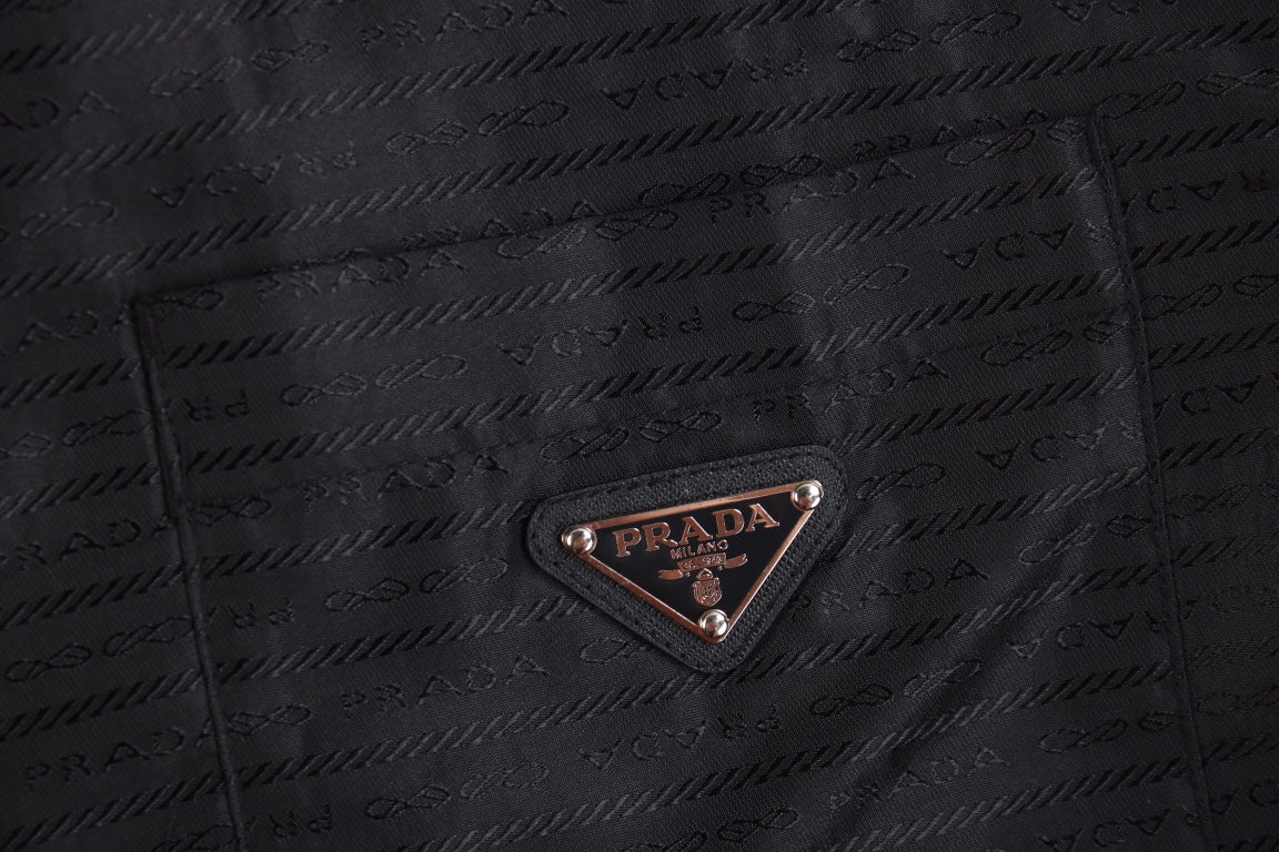 Prada Zip-Up Shirt - close up - replica sneakers