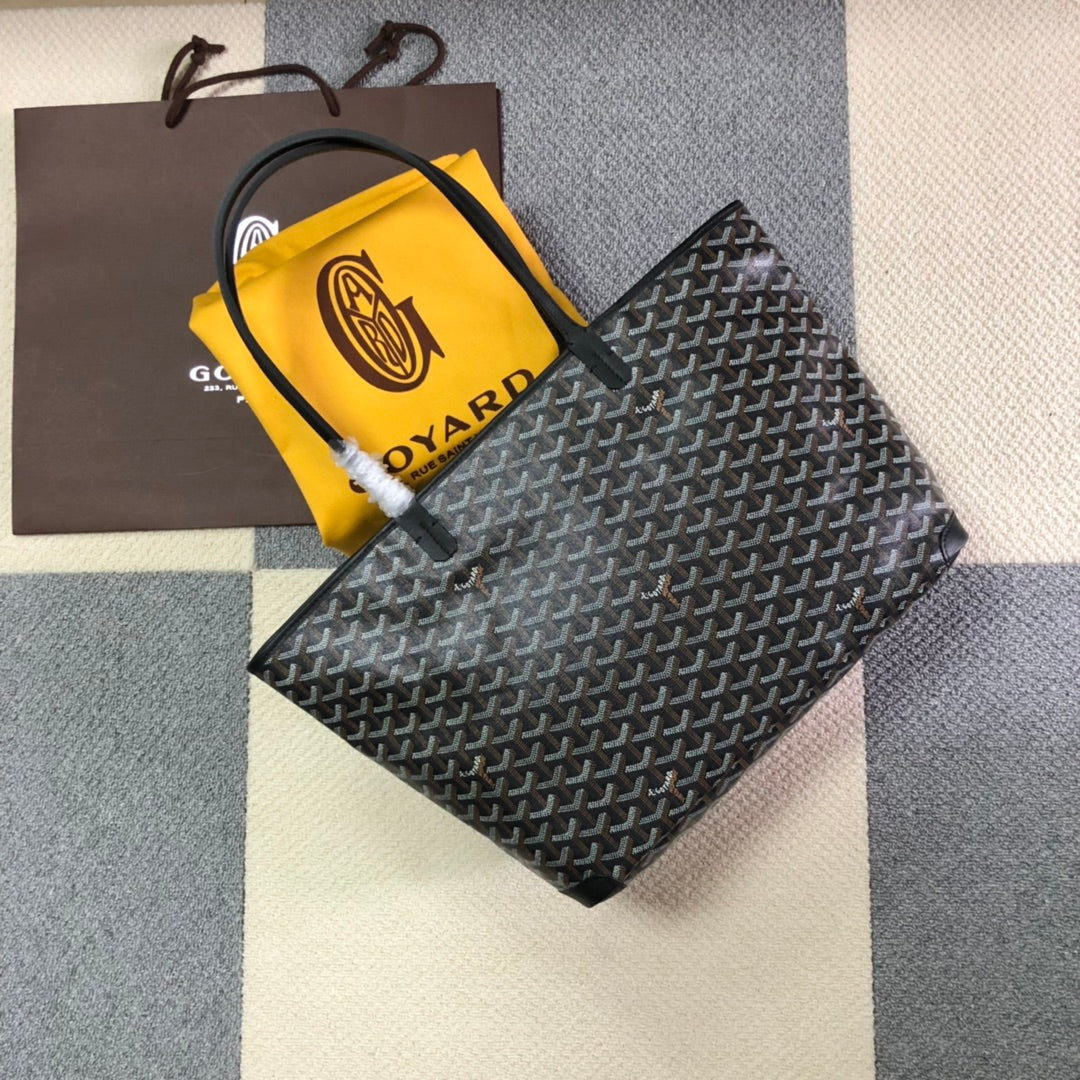 GOYARD ARTOIS PM TOTE BAG BLACK - front view - replica sneakers