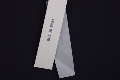 Fear of God Number 8 T-Shirt (Black) - close up - replica sneakers