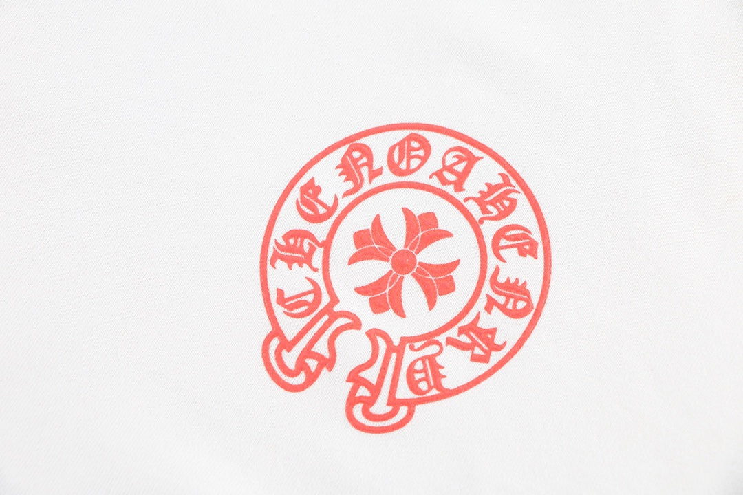 CHROME HEARTS RED HORSE SHOE LOGO SWEATSHIRT WHITE - outsole - replica sneakers