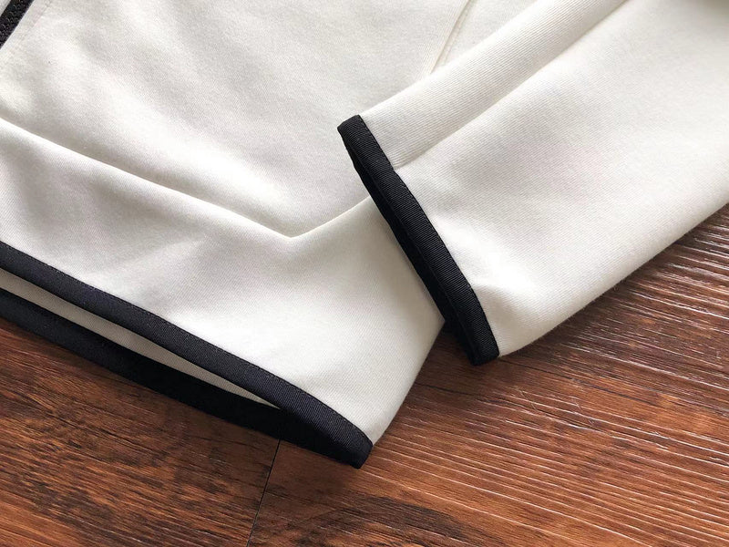 NIKE TECH FLEECE HOODIE x WHITE - logo - replica sneakers