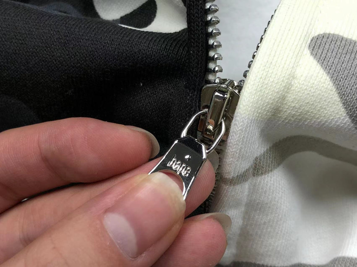 BAPE CITY CAMO HALF SHARK FULL ZIP HOODIE WHITE/BLACK - insole - replica sneakers