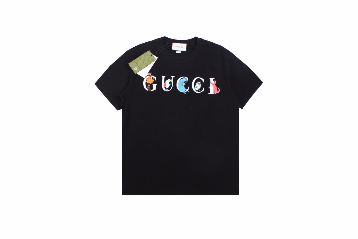Gucci Mushroom Cluster T-shirt (black) Unisex Streetwear Limited Edition - <p dir='ltr'><span>This Gucci t-shirt features a playful mushroom cluster graphic design. The black shirt