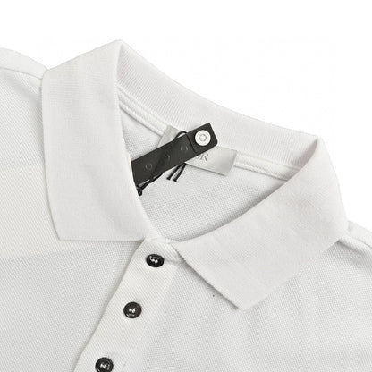 Dior Oblique Embroidered White Polo Shirt - back view - replica sneakers
