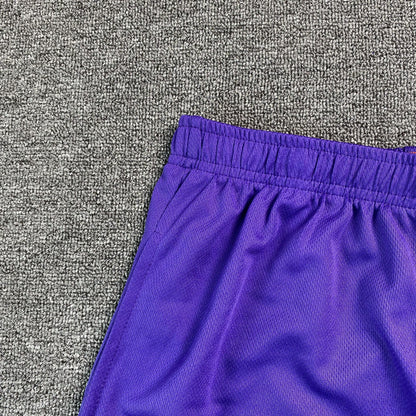 ERIC Emanuel Ee Basic Shorts Purple - - Yellow Unisex Streetwear Limited Edition - The ERIC EMANUEL EE BASIC SHORTS PURPLE/YELLOW - REPLICA bring bold streetwear aesthetics and premium