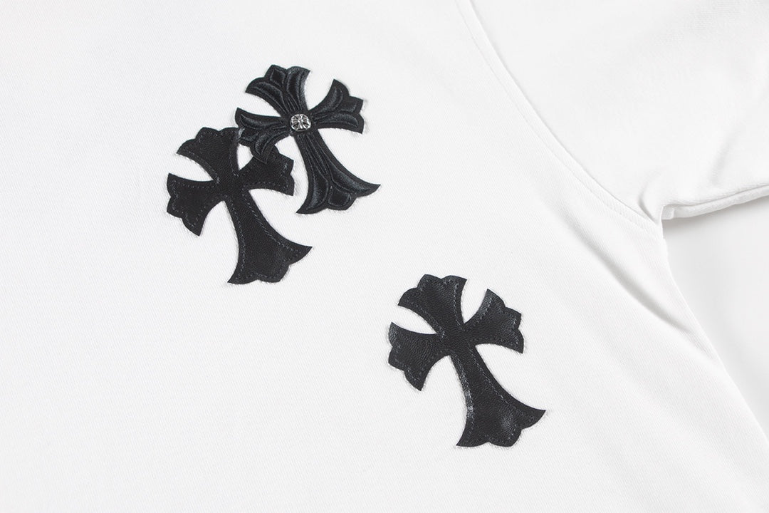 CHROME HEARTS CROSS PATCH SWEATSHIRT WHITE - outsole - replica sneakers