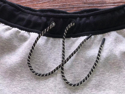NIKE TECH FLEECE PANTS x BLACK/GREY - logo - replica sneakers