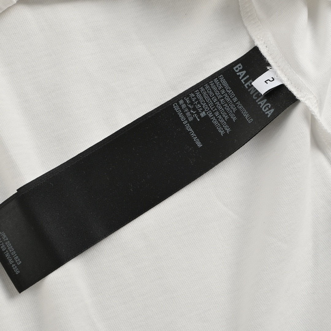 Balenciaga White T-Shirt with Label Detail - outsole - replica sneakers