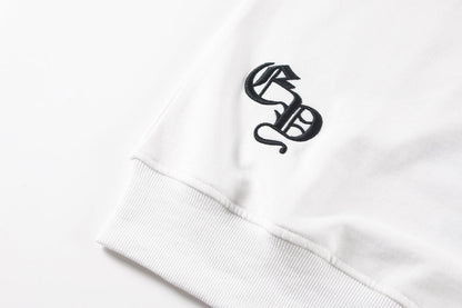 CHROME HEARTS CROSS PATCH SWEATSHIRT WHITE - detail - replica sneakers