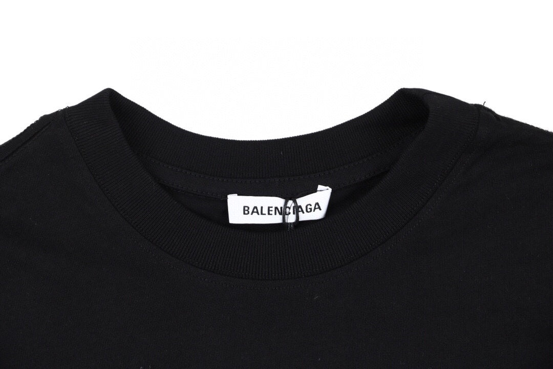 Balenciaga Wave Logo T-Shirt (Black) - insole - replica sneakers