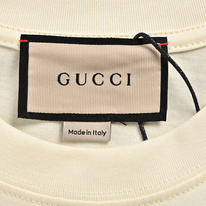 Gucci Graphic T-Shirt (Cream) - detail - replica sneakers