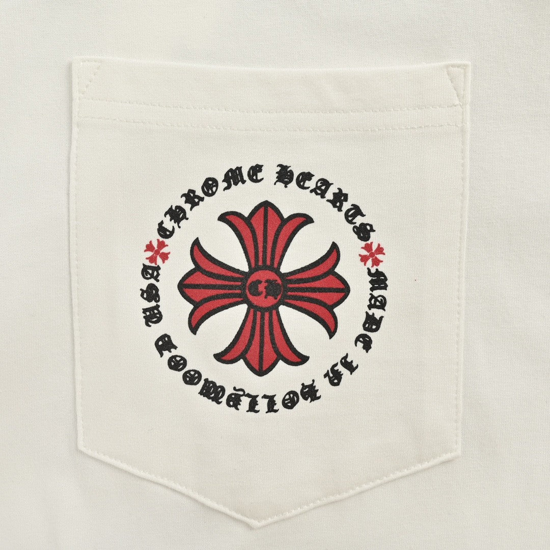 Gucci Hearts Floral Pocket White T-Shirt - detail - replica sneakers
