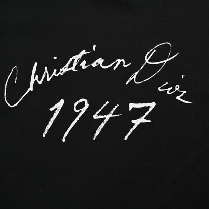 Dior 1947 Signature Black T-Shirt - detail - replica sneakers