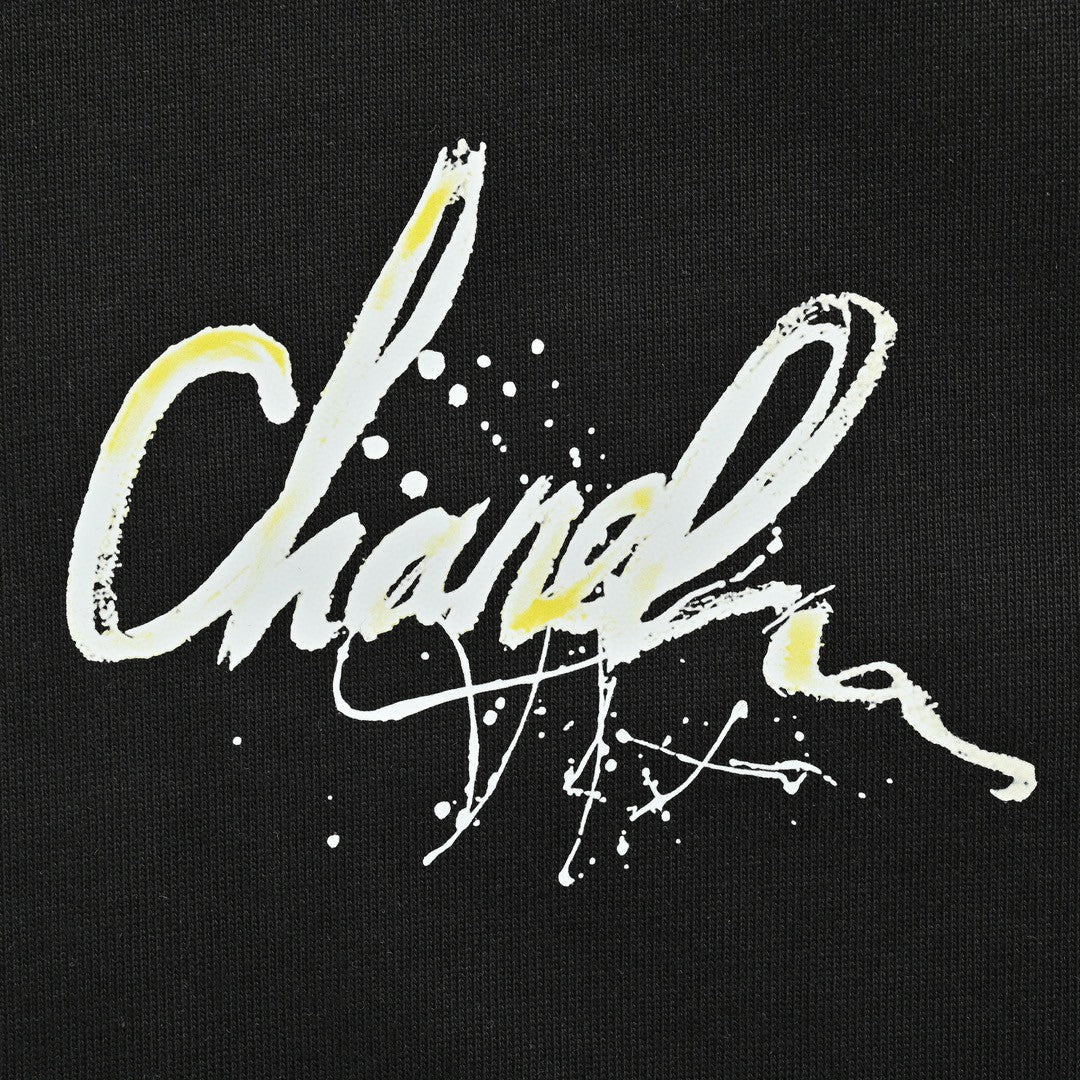Chanel Signature Logo Black T-Shirt - detail - replica sneakers