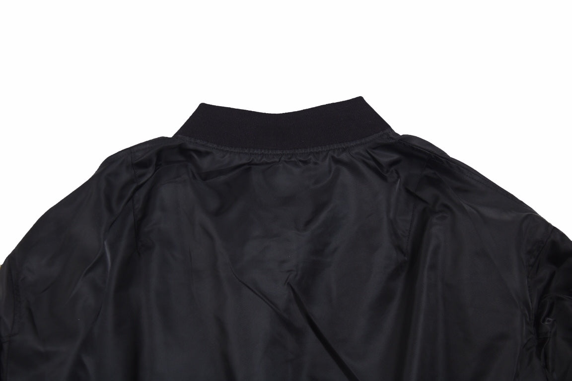 Prada Black Bomber Jacket - detail - replica sneakers