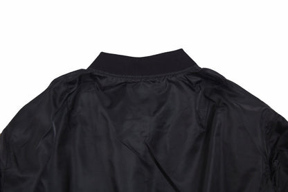 Prada Black Bomber Jacket - detail - replica sneakers