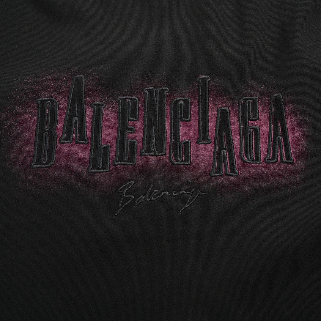 Balenciaga Neon Graphic Logo T-Shirt - detail - replica sneakers