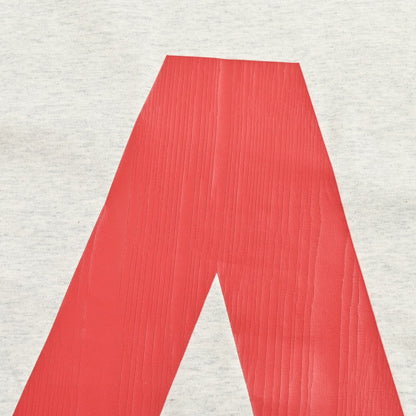 Balenciaga Red Logo Graphic T-Shirt (Gray) - detail - replica sneakers