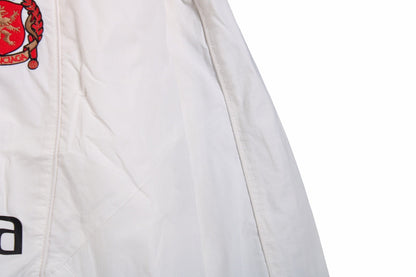 Balenciaga White Zip-Up Track Jacket - detail - replica sneakers
