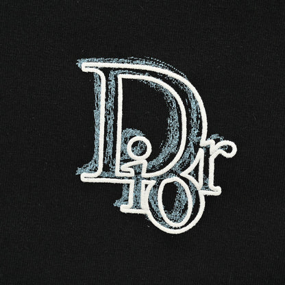 Dior Classic Logo T-Shirt (Black) - detail - replica sneakers