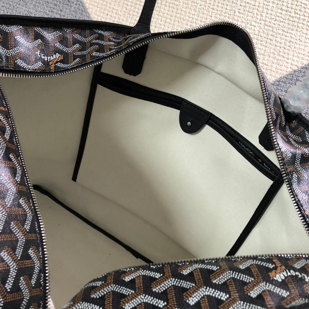GOYARD ARTOIS PM TOTE BAG BLACK - close up - replica sneakers