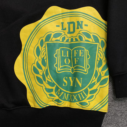 SYNA WORLD COLLEGE HOODIE BLACK - detail - replica sneakers