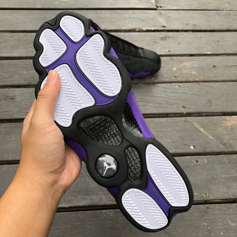 Jordan 13 Court - Purple Unisex Streetwear Limited Edition - This sneaker is a stylish addition to the iconic Air Jordan 13 lineup, featuring a