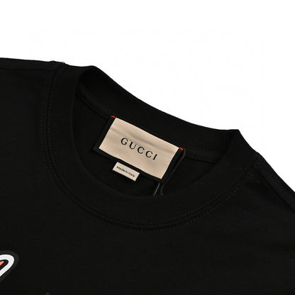 Gucci Dragon Graphic T-shirt Black - logo - replica sneakers