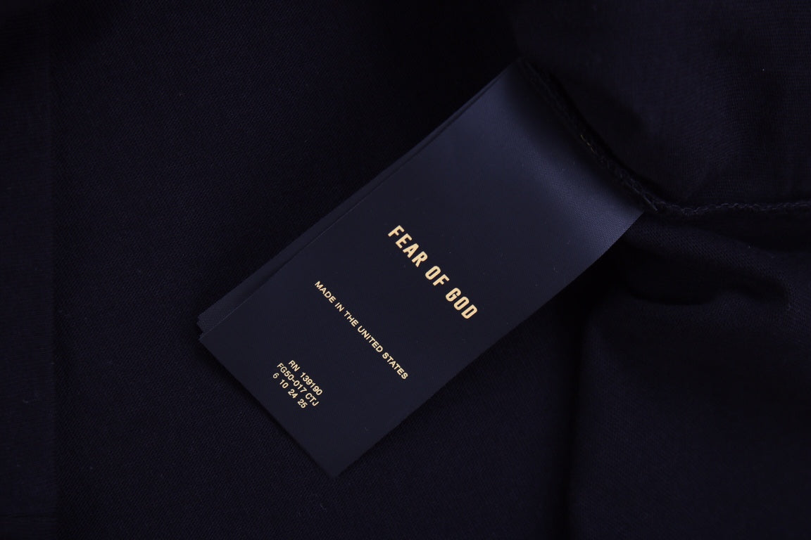 Fear of God Number 8 T-Shirt (Black) - detail - replica sneakers