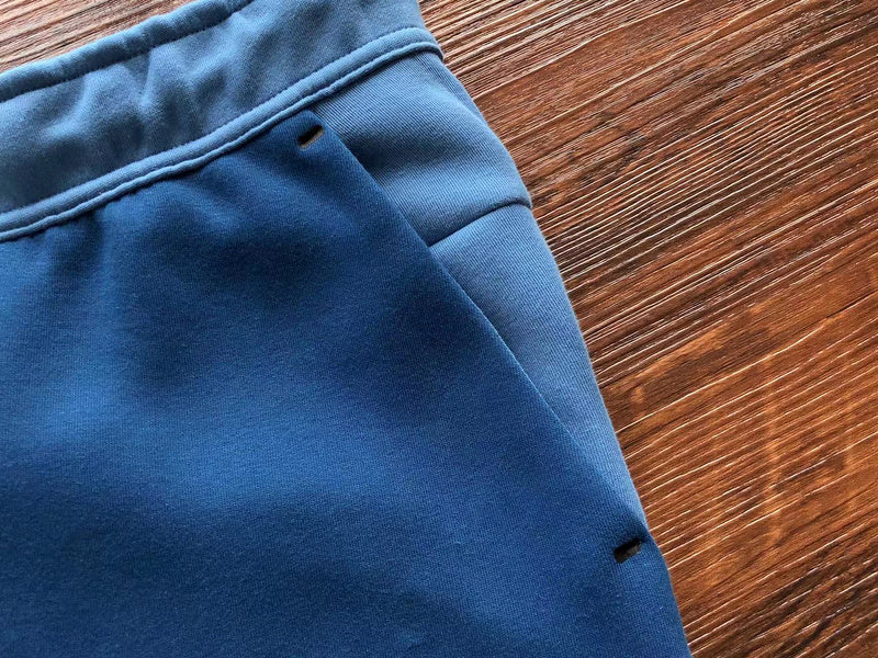 NIKE TECH FLEECE PANTS x DUTCH BLUE/COURT BLUE - logo - replica sneakers