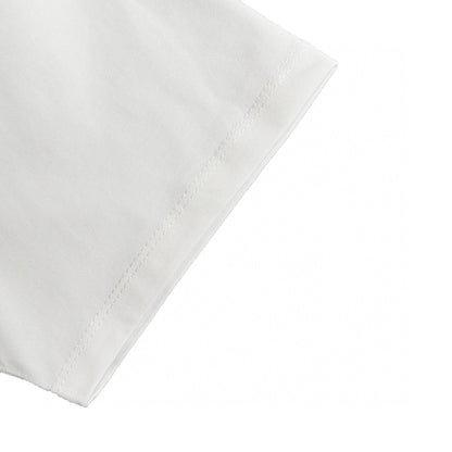 Gucci White T-Shirt with Blue Vertical Logo Patch - detail - replica sneakers
