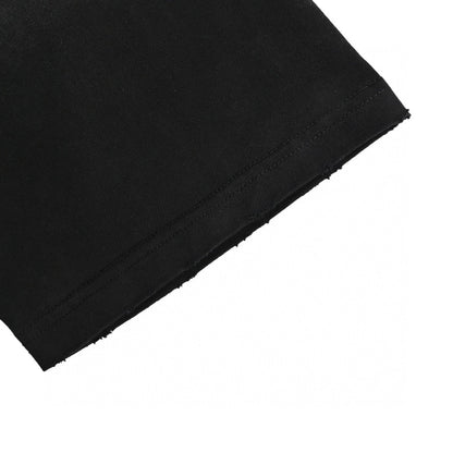 Balenciaga Spray-Paint Logo T-Shirt (Black) - close up - replica sneakers