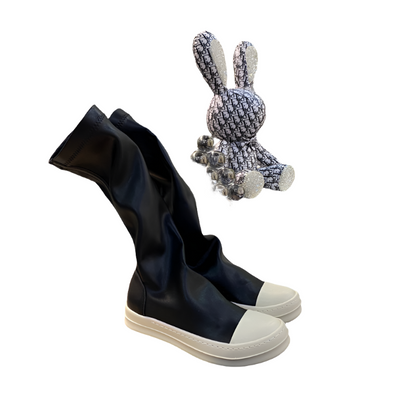 High-Top Sock Sneakers - Black Unisex Streetwear Limited Edition - **High-Top Sock Sneakers** Step into the future of footwear with these high-top sock sneakers. Combining