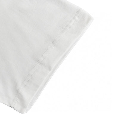 Balenciaga White T-Shirt with Bold Graphic - close up - replica sneakers