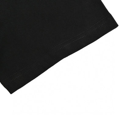 Chanel Classic Logo T-Shirt in Black - close up - replica sneakers