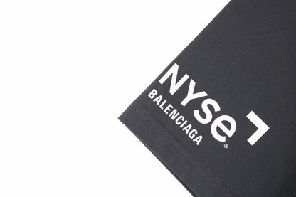 Balenciaga NYSE Logo T-Shirt - close up - replica sneakers