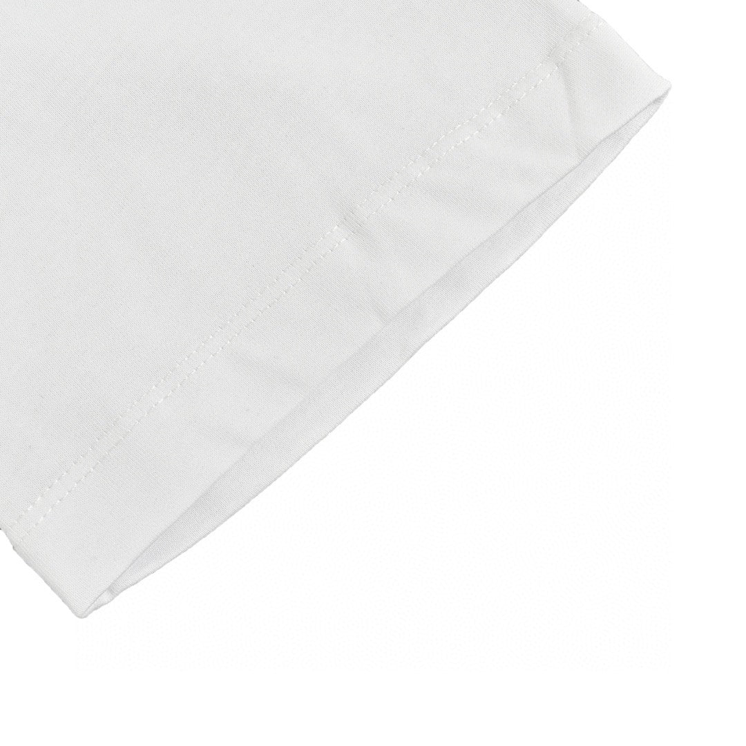 Balenciaga Save the Date White T-Shirt - close up - replica sneakers