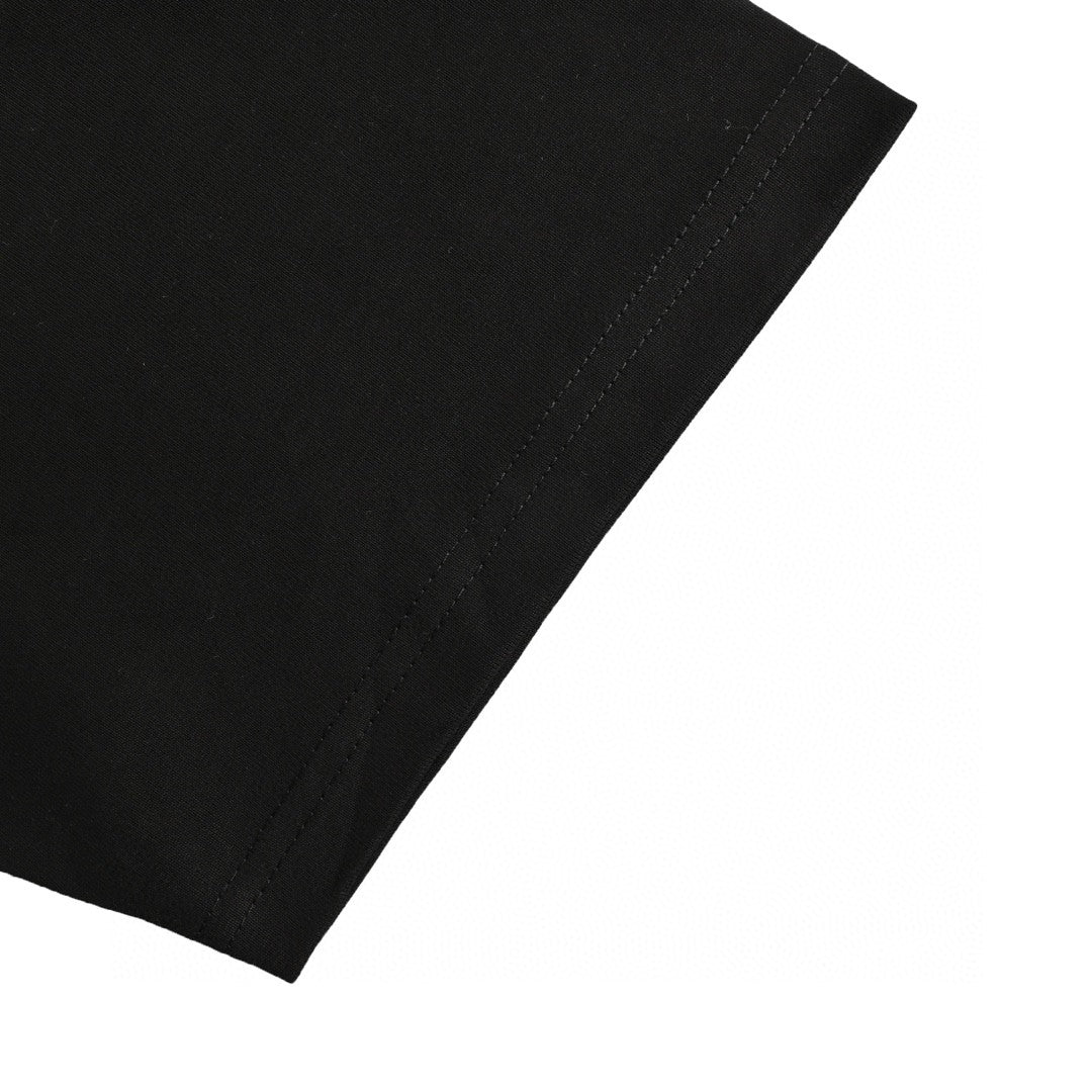 Prada Black T-Shirt with Logo Design - detail - replica sneakers