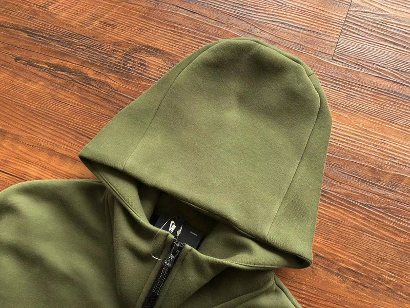 NIKE TECH FLEECE HOODIE x OLIVE GREEN - outsole - replica sneakers