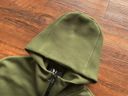 NIKE TECH FLEECE HOODIE x OLIVE GREEN - outsole - replica sneakers