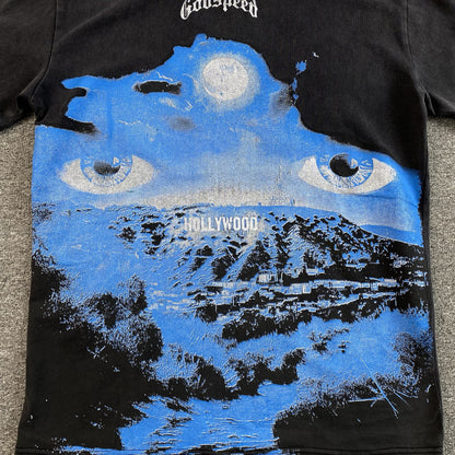 GODSPEED HILLS HAVE EYES T-SHIRT WASHED BLACK - detail - replica sneakers