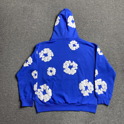 DENIM Tears Cotton Wreath Hoodie Deep - Blue Unisex Streetwear Limited Edition