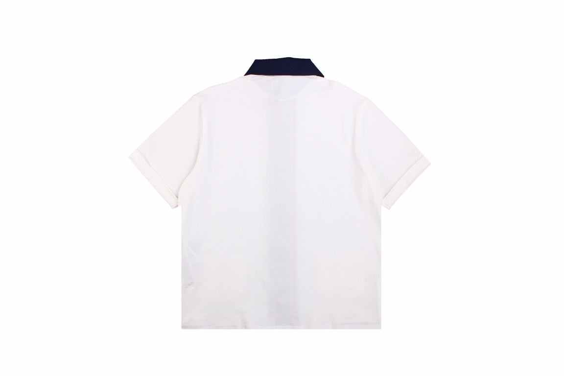 Gucci Contrast Collar Shirt - close up - replica sneakers