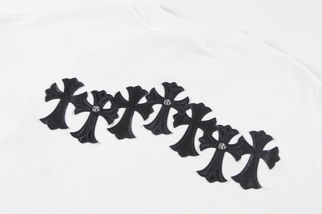 CHROME HEARTS CROSS PATCH SWEATSHIRT WHITE - insole - replica sneakers