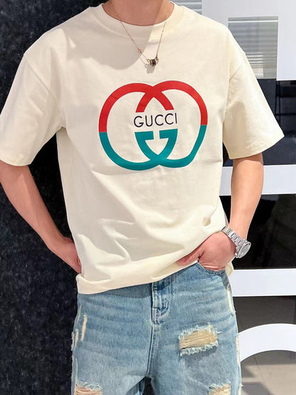 Gucci Interlocking GG Cream T-Shirt - logo - replica sneakers