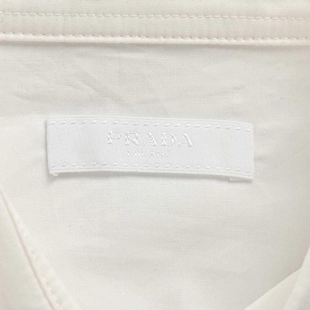 Prada Short-Sleeve Button-Up Shirt (White) - outsole - replica sneakers